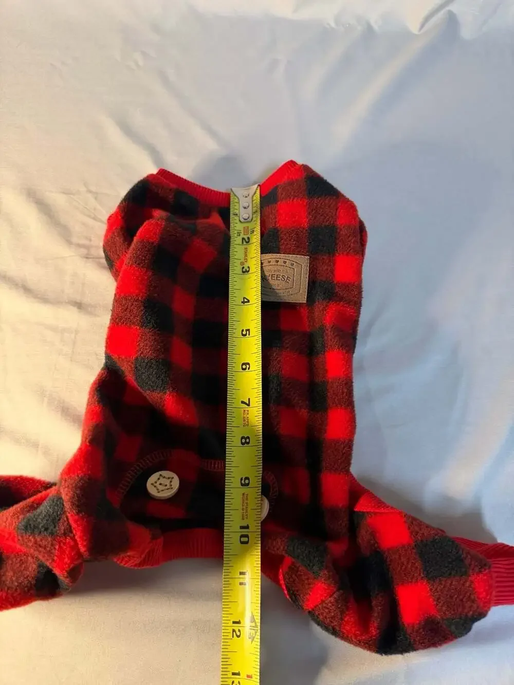Kyeese Wear Buffalo Plaid Dog Pajamas, Medium